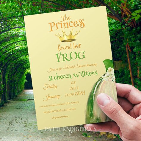 Tiana Themed Quince Invitations, Princess In The Frog Wedding, Princess And The Frog Sweet 16 Dress, Princess And The Frog Themed Wedding, Princess Tiana Wedding Theme, Princess And The Frog Invitations, Princess And The Frog Quinceanera Theme, Princess And The Frog Wedding Theme, Princess And The Frog Dress