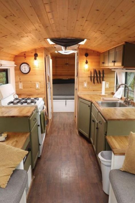 Check out navigation nowhere's bus inside this top 15 school bus conversion ideas post!  #skoolieconversion #busbuild Bus Sekolah, Bus Remodel, School Bus Tiny House, School Bus Camper, School Bus House, Converted School Bus, Converted Bus, Old School Bus, Rv Bus