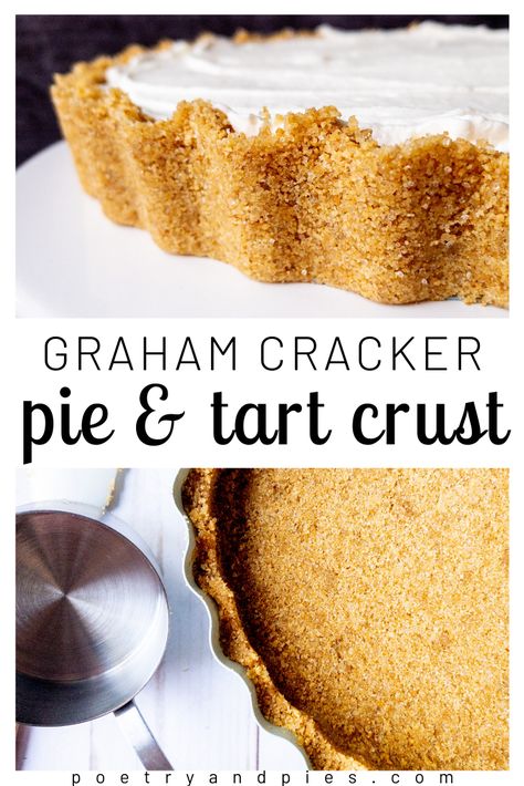 Individual Graham Cracker Crust, Graham Cracker Tart Crust, Gf Graham Cracker Crust, Graham Wafer Crust Recipe, Graham Cracker Tart Shells, Easy Tart Crust, Graham Cracker Crust Mini Tarts, Graham Crust Pies, Grahman Cracker Crust Recipe Pie