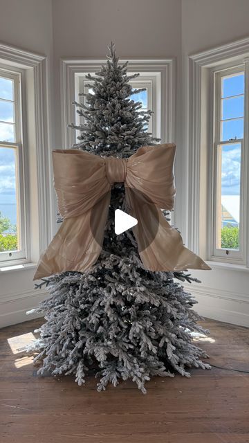 NEUE BLVD on Instagram: "For all our bow lovers out there 🎀  Giant bow in Ivory has been a crowd fav ✨  #giantbow #giantsilkbow #largesilkbow #decorativebow #bowseason #christmasdecor #christmastree #christmasdecorations #christmas #homedecor #homestyle #styleinspiration #modernhomedecor #minimaliststyle #doorbow #weddinginspo #weddingdecor #fyp #foryoupage #explorepage #explore #instadaily #photography #trendingreels" Diy Giant Bow For Christmas Tree, Big Bow On Christmas Tree, Giant Bow Christmas Tree, Big Bow Christmas Tree, Giant Bow Diy, Pampas Christmas, Christmas Hanging Baskets, Diy Tree Topper, Mannequin Christmas Tree