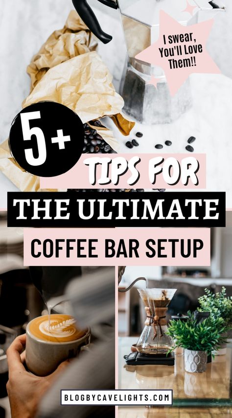 Is your coffee station lacking that personal touch? Spice it up with unique coffee bar decor ideas featured in our latest article. 🖼️☕ Enhance your coffee-making space by clicking here! French Press Coffee Station, Espresso Machine Station Bar Ideas, Chemex Coffee Station, Pour Over Coffee Station, Coffee Bar Setup, Coffee Bar Decor Ideas, Home Coffee Station, Bar Decor Ideas, Diy Coffee Station