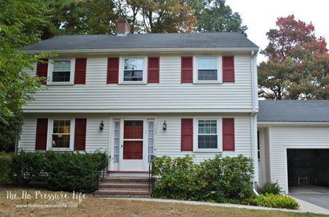 Check out how this garrison colonial got a major makeover to both the interior and exterior to create curb appeal and comfort. The before and after is amazing! If you're looking to design, remodel or put an addition on your home, you'll love this home tour, which includes a porch, kitchen, and more. #homemakeover #homedesign #beforeandafter #housetour #hometour #colonial #colonialhouse 1960s Colonial House Remodel, Brick House Remodel, Colonial Remodel Exterior, Garrison Colonial Exterior Makeover, Colonial House Exterior Makeover, Colonial Exterior Makeover, Colonial Exterior Remodel, Garrison Colonial Exterior, Colonial House Remodel