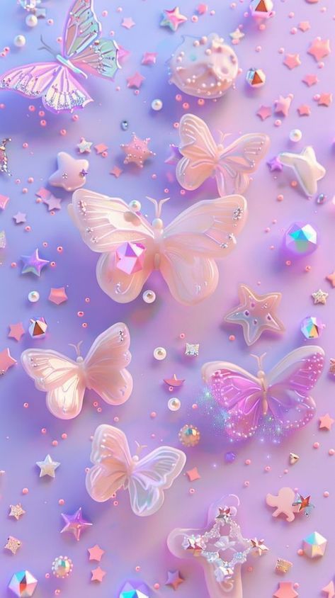 Diy Wallpaper Ideas Iphone, Pink And Purple Wallpaper Iphone, Colorful Butterfly Wallpaper, Phone Wallpaper Butterfly, Funky Wall Paint, Funky Wall Paint Ideas, Butterfly Phone Wallpaper, Rainbow Wallpaper Backgrounds, Wallpaper Cantik Iphone