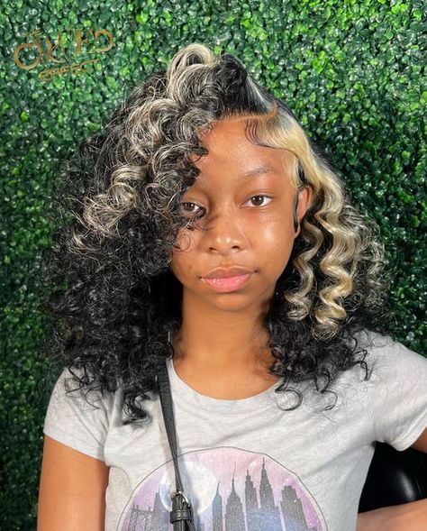 Side Part Hairstyles Weave, Sew Ins Hairstyles, Wand Curl Wig, Natural Baddie, September Books, Cute Weave Hairstyles, Curl Wig, High Fashion Hair, Wig Bob