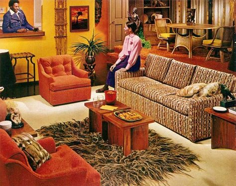 1970s home decor 70s Apartment, 1960s Interior Design, 1970s Interior, 1960s Interior, 70s Interior Design, 1960s Home Decor, 1970s Home Decor, Retro Rooms, 1960s Home