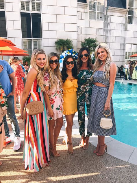 Supergoop! Pool Party at rsTheCon 2018 with Melissa, Destiny, Katy and Missy Summer Birthday Outfits, Summer Chic Outfit, Pool Party Outfit, Pool Party Dresses, Pool Outfits, 90s Fashion Outfits Hip Hop Party, Party Outfit Ideas, Latina Outfit, Beach Party Outfits