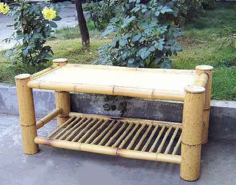 Diy Bamboo Table, Bamboo Chimes, Furniture Details Drawing, Bamboo Furniture Design, Modern Coffee Shop, Bamboo Diy, Bamboo Building, Bamboo Coffee Table, Bamboo Wind Chimes