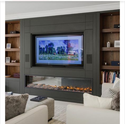 Living Room Built In Units, Fireplace Trends, Cosy Fireplace, Wood Burners, Built In Shelves Living Room, Fireplace Tv Wall, Living Room Tv Unit, Initial Design, Media Furniture