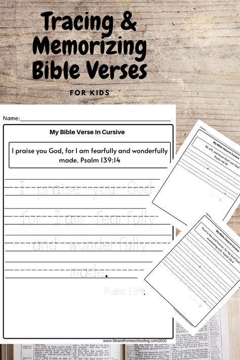 A Life and Homeschooling worksheet. Tracing and memorizing bible verses for kids. Perfect for homeschooling or Sunday school class. Check it out now. Kindergarten Bible Study, Bible Worksheets For Kids Printables, Homeschool Bible Study For Kindergarten, Free Sunday School Lessons For Kids, Minimal Homeschool, Bible Verse For Kids To Memorize, Bible Memory Verse Activities, Homeschool Memory Verses, Bible Verse Memorization For Kids