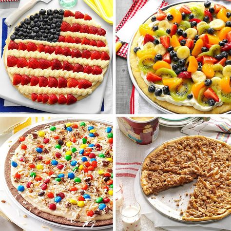 15 Dessert Pizza Recipes for Your Next Get-Together Desserts To Go With Pizza, Fruit Pizza Thanksgiving, Pizza Dessert Ideas, Thanksgiving Fruit Pizza, Pizza Dough Dessert Recipes, Fall Fruit Pizza, Dessert Pizza Ideas, Dessert Fruit Pizza, Dessert Pizza Recipe Easy