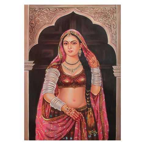 Paintings Tattoo, Tattoo Wall Art, Rajasthani Bride, Painting Indian, Indian Wall Art, Rajasthani Art, 3d Wall Painting, India Painting, Window Drawing