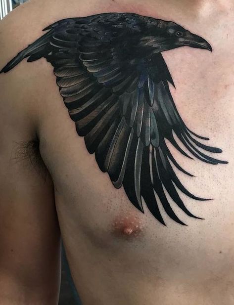 Black Crow Tattoos, Pool Concrete, Raven Tattoos, Crow Tattoos, Rabe Tattoo, Tattoo Fixes, Gotik Tattoo, Crow Tattoo Design, Geometric Tattoo Arm