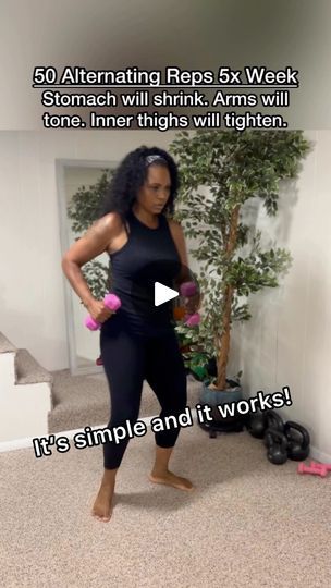 124K views · 3.2K reactions | Full body toning in one simple move. March with knees wide and engage your core strong to help lift your legs. Pump the arms strong and keep your body tight as you work. I’m using 5 pound weights- adjust as needed. 🥗 Always combine your workouts with good food choices for maximum results. | Hello Josie Liz Standing Workouts, Standing Workout, Body Toning, Workout Time, 50k Views, Exercise Videos, Water Aerobics, Bodyweight Workout Beginner, Stomach Fat