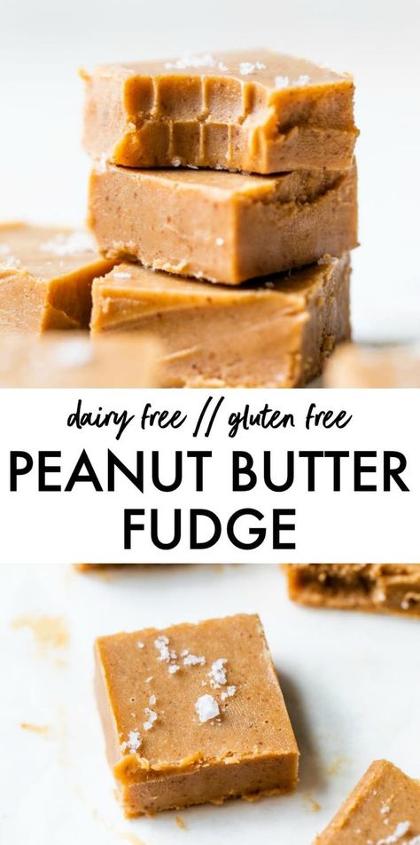 Easy Peanut Butter Fudge Recipe, Vegan Fudge Recipes, Peanut Butter Fudge Recipes Easy, Easy Peanut Butter Fudge, Dairy Free Deserts, Dairy Free Fudge, Freezer Fudge, Butter Fudge Recipe, Gluten Free Fudge