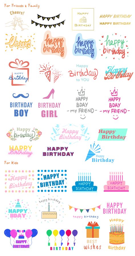 Totally free for personal and commercial use! Aesthetic Birthday Stickers Printable, Scrapbook Stickers Printable Birthday, Birthday Stickers For Scrapbook, Birthday Stickers Aesthetic, Goodnotes Stickers Birthday, Digital Birthday Stickers, Happy Birthday Stickers Printable, Happy Birthday Stickers Free Printable, Birthday Digital Stickers