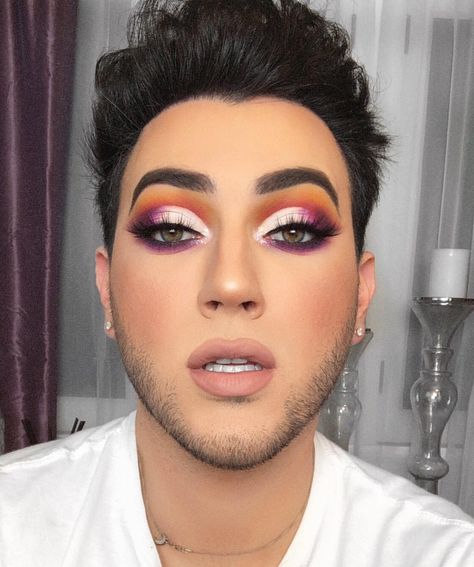 Manny Mua Makeup, Honey Palette, Light Pink Eyeshadow, Blue Honey, Orange Eyeshadow, Character Profiles, Eyeshadow Tips, Makeup Eyeshadow Palette, Purple Eyeshadow