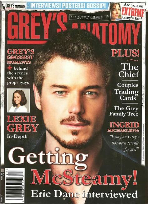 Magazine Photos, Eric Dane, Gray Tree, Chyler Leigh, Lexie Grey, Greys Anatomy Cast, Grey's Anatomy, Magazine Covers, Greys Anatomy