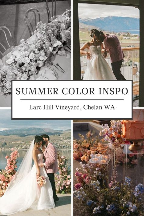 Larc Hill Vineyard Wedding | A   R Colorful Floral Styled Shoot Summer Color Wedding, Long Island Vineyard Wedding, Chandler Hill Vineyards Wedding, Vineyard Photography Landscape, Centennial Vineyards Wedding, Vineyard Wedding Inspiration, Wedding Photography Vineyard, Lake Chelan, Wedding Styled Shoot