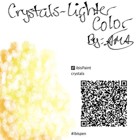 Brush Ibispaint, Light Brush, Crystal Light, Qr Codes, Light Colors, Coding, Crystals, Color