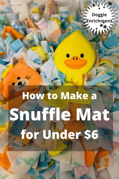 Homemade Pet Toys Diy, Homemade Dog Toys Diy How To Make, Dog Treat Toys Diy, For Dogs Stuff, Make A Snuffle Mat, Diy Food Puzzles For Dogs, Pet Snuffle Mat Diy, Puppy Snuffle Mat Diy, How To Make A Dog Snuffle Mat