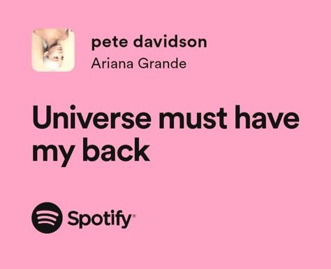 Ariana Grande - pete davidson spotify lyrics Ariana Grande Lyrics Aesthetic, Pink Lyrics, Ariana Grande Quotes, Pink Song Lyrics, Ariana Grande Lyrics, Folder Cover, Lyrics To Live By, Pete Davidson, Girl Vibe