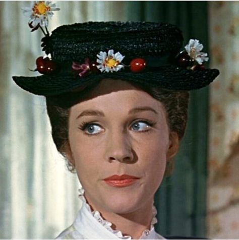 “Oh please Mary!” Julie Andrews as Mary Poppins Costumes Starting With M, Mary Poppins Aesthetic, Mary Poppins Kostüm, Mary Poppins Characters, Julie Andrews Mary Poppins, Mary Poppins Costumes, Mary Poppins Hat, Mary Poppins Book, Mary Poppins Jr