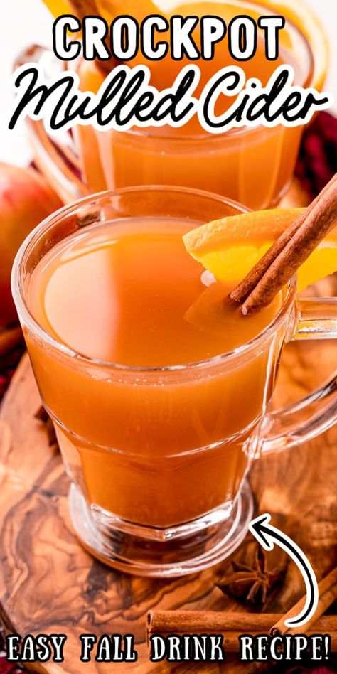 Apple Cider Drinks Nonalcoholic, Crockpot Cider, Cider Alcohol Drinks, Hot Mulled Cider Recipe, Apple Cider Alcohol, Hot Cider Recipes, Spiced Cider Recipe, Cider Drink Recipes, Crockpot Apple Cider