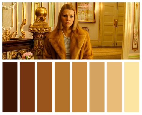 The Royal Tenenbaums Wes Anderson Wes Anderson Color Palette, Color In Film, Movie Color Palette, Royal Tenenbaums, Cinema Colours, The Royal Tenenbaums, Wes Anderson, Color Palette Design, Color Spectrum