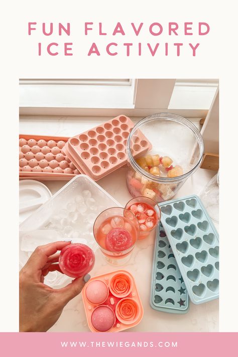 Ice Cube Flavors, Ice Cubes Ideas, Cute Ice Cubes, Glitter Ice Cubes, Cube Ideas, Ice Ideas, Colored Ice Cubes, Ice Cube Recipe, Fancy Ice Cubes