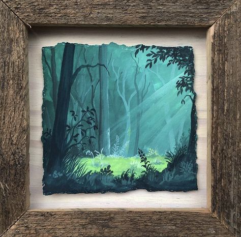 Ruth Wilshaw, Gauche Painting, Forest Clearing, Gouache Art, Forest Painting, Nature Art Painting, Wow Art, Art And Illustration, Mini Canvas Art