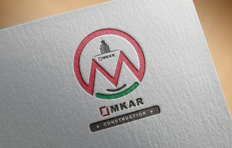 Omkar construction logo by piyush lakade Omkar Logo, Office Furniture Layout, Instagram Emoji, Construction Logo, Furniture Layout, Buick Logo, Nature Design, Logo Designs, Fonts Design