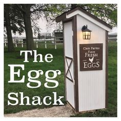 The Egg Shack Sell eggs 24/7 Honor system selling eggs Selling Eggs Stand, Cooler Egg Stand, Farm Fresh Eggs Stand, Fresh Eggs Sign Diy, Chicken Egg Stand Ideas, Honor System Egg Stand, Eggs For Sale Stand, Egg Stand Ideas, Egg Stand Roadside Diy