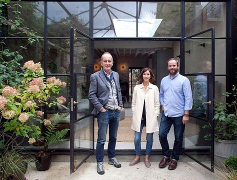 Grand Designs couple buy derelict London building | Daily Mail Online Imperfect Interiors, Grand Designs Uk, Grand Designs Houses, London Couple, Houses Uk, Rich Couple, Kitchen Windows, London Buildings, Metal Doors