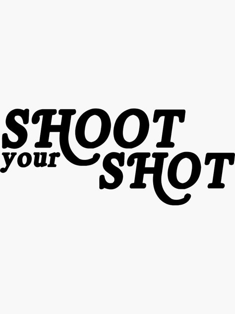 "Shoot Your Shot" Sticker by nnatalieemariee | Redbubble Beer Pong Stickers, Personalized Beer Pong Table, Beer Pong Table Sayings, Beer Pong Quotes, Beer Pong Table Stencils, Shoot Your Shot Beer Pong Table, Shoot Your Shot Quotes, Shot Your Shot Quotes, Shot Ski Design Ideas