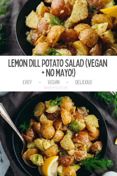 Vegan Superbowl, Potato Salad Vegan, Dill Potato Salad, Dill Potato, Dill Salad, Potato Salad Dill, Mains Recipes, Dill Potatoes, Potato Salad Recipes