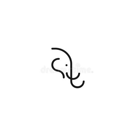 Elephant Line Drawing Simple, Mini Tattoos Elephant, Elephant Line Drawing, Elephant Drawings, Tattoos Elephant, Line Drawing Simple, Tiny Elephant Tattoo, Elephant Logo Design, Drawing Perspective