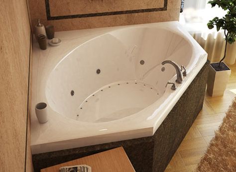 Jetted Bathtub, American Bathroom, Drop In Bathtub, Jetted Bath Tubs, Corner Tub, Aromatic Oils, Jacuzzi Tub, Spa Tub, Whirlpool Bathtub