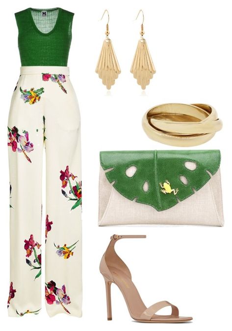 "Untitled #108" by leticia-emberton on Polyvore featuring M Missoni, Etro, Yves Saint Laurent and Charlotte Olympia M Missoni, فستان سهرة, Floral Pants, Looks Chic, Charlotte Olympia, Professional Outfits, Work Attire, Elegant Outfit, Work Fashion