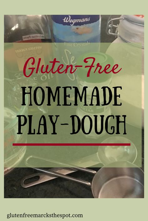 Make your own gluten-free play-dough and give your gluten-free child hours of fun making their own creations in a safe manner. Easy recipe! #glutenfree #glutenfreecrafts #glutenfreeplaydough #glutenfreeschools Gluten Free Playdough, Easy Playdough Recipe, Play Dough Recipe, Playdough Recipe, Homemade Gluten Free, Tapioca Flour, Homemade Playdough, Natural Parenting, Free Play