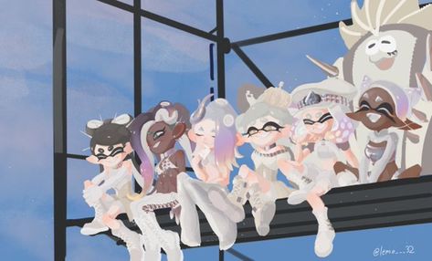 Splatoon Idols, Splatoon Squid, Pearl And Marina, Callie And Marie, Splatoon Comics, Squid Games, Flash Art, Funky Art, Splatoon