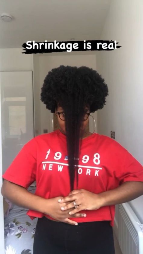 curly.pearls on Instagram: 4c Hair Shrinkage 💁🏾‍♀️😍 @itsthatezi . . . #curlypearls #curlyhair #naturalhair #hairgoals  #hudabeauty #naturalcurls #curlyhairdontcare… Curly Hair Shrinkage, 4c Hair Shrinkage, How To Avoid Shrinkage Curly Hair, How To Avoid Shrinkage Natural Hair, How To Take Care Of Type 4c Hair, Shrinkage Natural Hair Meme, Hair Shrinkage, 4c Hairstyles, Natural Curls