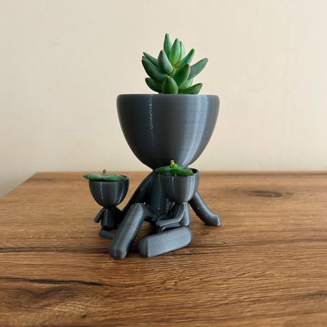 Mother and Child Head Planter - 3D Printed Planter for House Plants - Mothers Day Planter - Mother's Day Gift - People Planter for Succulent by DryrockDesign on Etsy Mothers Day 3d Print, Loving Mother, 3d Printing Art, Planter Gift, Handmade Planter, Head Planters, Unique Planter, Indoor Planter, Whimsical Decor