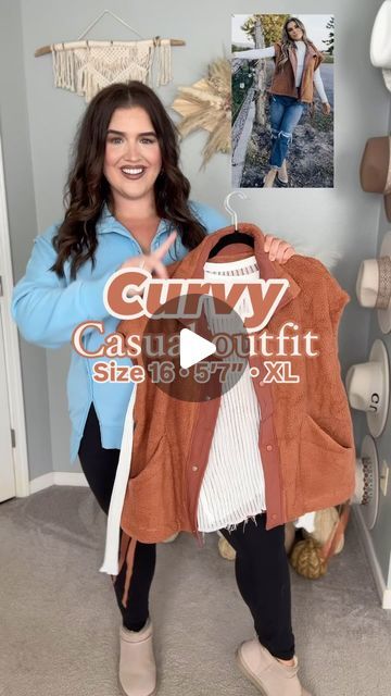 Ashley Behrends on Instagram: "Recreating this Fall Pinterest inspired outfit on my size 16/18 🍂🤍👢The colors and contrast with the dark denim are a must 🙌🏼 All pieces styled are $50 and under! 

Comment “OUTFIT” to get outfit details sent to your inbox 💌 

#amazonfashionfinds #size16style #curvystyle #outfitoftheday #everydaystyle #styleinspo #casualoutfitideas #dailyoutfitideas #easyoutfit #falloutfitideas #affordablefashion" Jeans And Flannel Outfit, Fall Pinterest, Flannel Outfit, Curvy Outfits, My Size, Outfit Details, Curvy Fashion, Dark Denim, Affordable Fashion