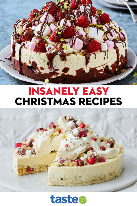 Whether you’re a newbie in the kitchen or just craving a laid-back menu this year, we have a recipe for you. Pick from throw-together starters, 5-ingredient mains and sides, no-cook desserts, as well as lots of hacky recipes cooked in our favourite appliances, we guarantee this will be the easiest Christmas you’ve ever had. Easy Xmas Dinner Ideas, Xmas Recipes Desserts, New Christmas Recipes, Christmas Dinner Deserts, Christmas Food Desserts Easy, Christmas Sweet Ideas, Christmas Dessert Recipes Baking Easy, Xmas Pudding Recipe, What To Make For Christmas Dinner