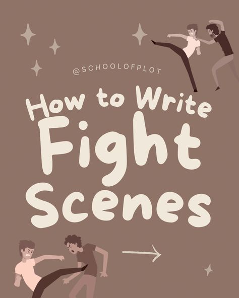 Text says how to write a fight scene. Images of fighting characters. Kicks Martial Arts, Scene Writing, Get Published, الفن الرقمي, Writing Inspiration Tips, Writing Plot, Writing Fantasy, Writing Dialogue Prompts, Writing Prompts For Writers