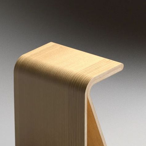 Deniz Aktay on Instagram: "/ the "Winding" side table concept I loved the idea of a continous plywood design which doubles at the top where the additional thickness is very welcome when used as a stool or side table. The detail for the tight plywood curve on its "nose" is basically made of multiple plywood shims to simulate the appearance of a continous bent plywood sheet. #detailsfurniture#details#detail#productdaily#productdesign#furnituredesign#designerworld#industrialdesign#industrialdesig Curved Plywood, Plywood Design, Bent Plywood, Plywood Sheets, At The Top, Plywood, Habitat, Temple, Side Table