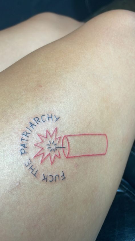 Patriarchy Tattoo, Feminist Tattoo, The Patriarchy, Tattoo Stencils, Tatting, Tattoos