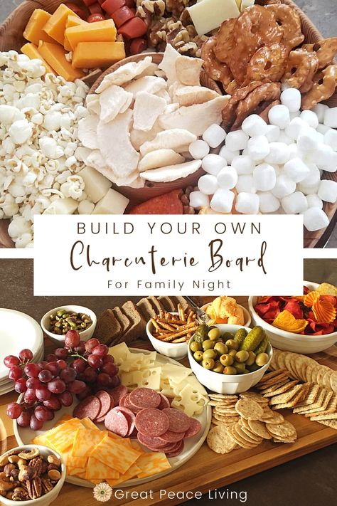 Charcuterie boards make a great dinner alternative. They have proteins, cheeses and even veggies. Everyone can eat as much as they'd like. #family #familynight #familybonding #familymovienight via @greatpeace Charcuterie Family Dinner, Boneless Chicken Wings, Chocolate Pairings, Beef Sticks, Veggie Chips, Deli Turkey, Kid Friendly Snack, Movie Snacks, Dried Bananas