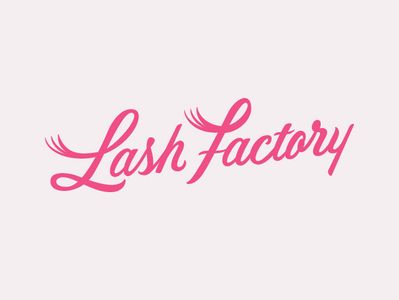 Lash Factory Logo identity typography custom lettering hand lettering lashes salon beauty branding lettering type logotype logo Lash Salon Names Ideas, Eyelash Brand Name Ideas, Lash Brand Logo Ideas, Lashes Names For Business, Lashes Names Ideas, Eyelash Names, Lash Brand Name Ideas, Eyelash Logo Design Ideas, Lash Business Names Ideas