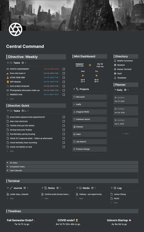 All In One Notion Template, Notion Task Manager, Notion Second Brain Dashboard, Second Brain Notion Template, Notion Productivity Template, Notion Dashboard Template Free, Notion Template Ideas Aesthetic Dark, Free Notion Templates Aesthetic, Notion Template Free